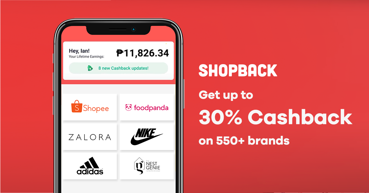 I'm giving you P100 when you sign up with ShopBack